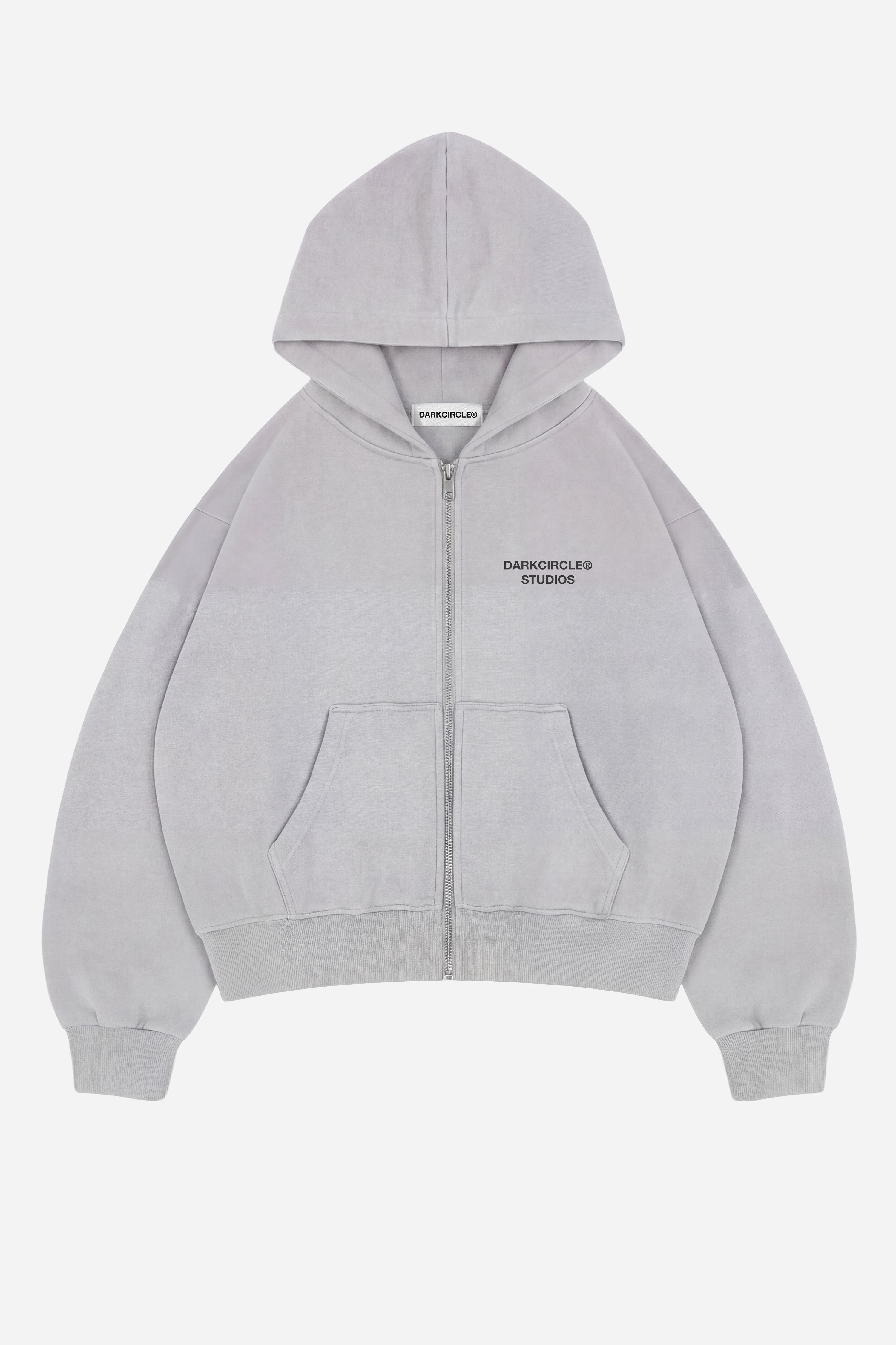 Studio Zip Hoodie V2 - Washed Grey – DARKCIRCLE® Studio Zip Hoodie V2 - Washed Grey – DARKCIRCLE®