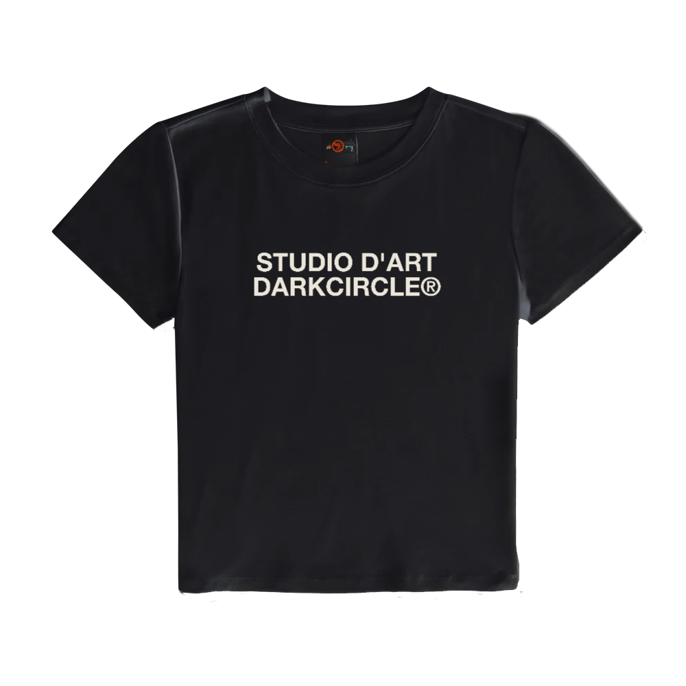 Womens Studio Cropped Tee - Black