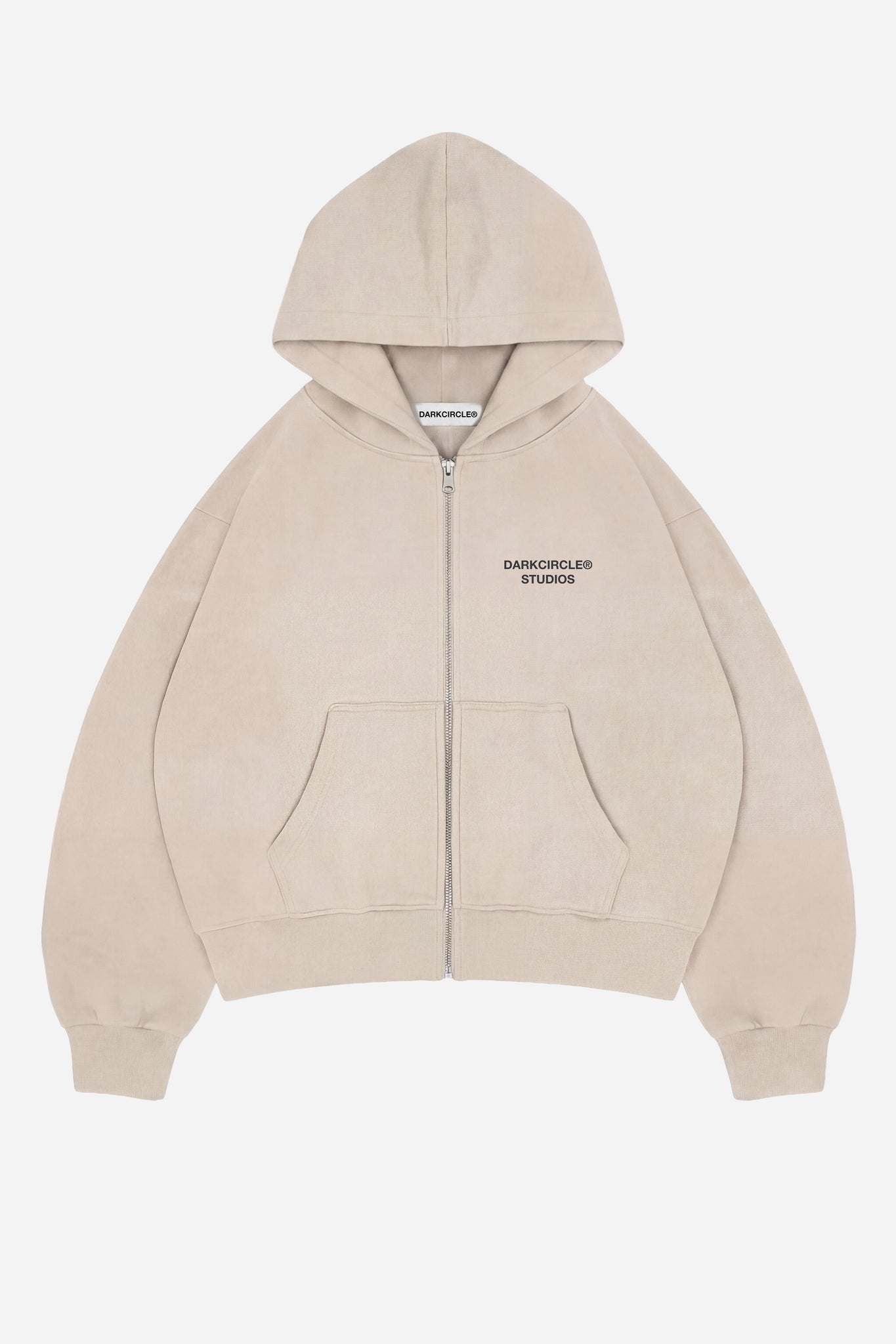 Studio Zip Hoodie V2 - Stone – DARKCIRCLE®