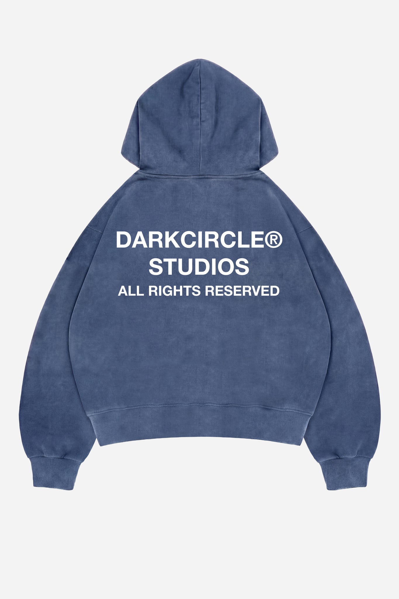 Studio Zip Hoodie V2 - Washed Petrol Blue – DARKCIRCLE®