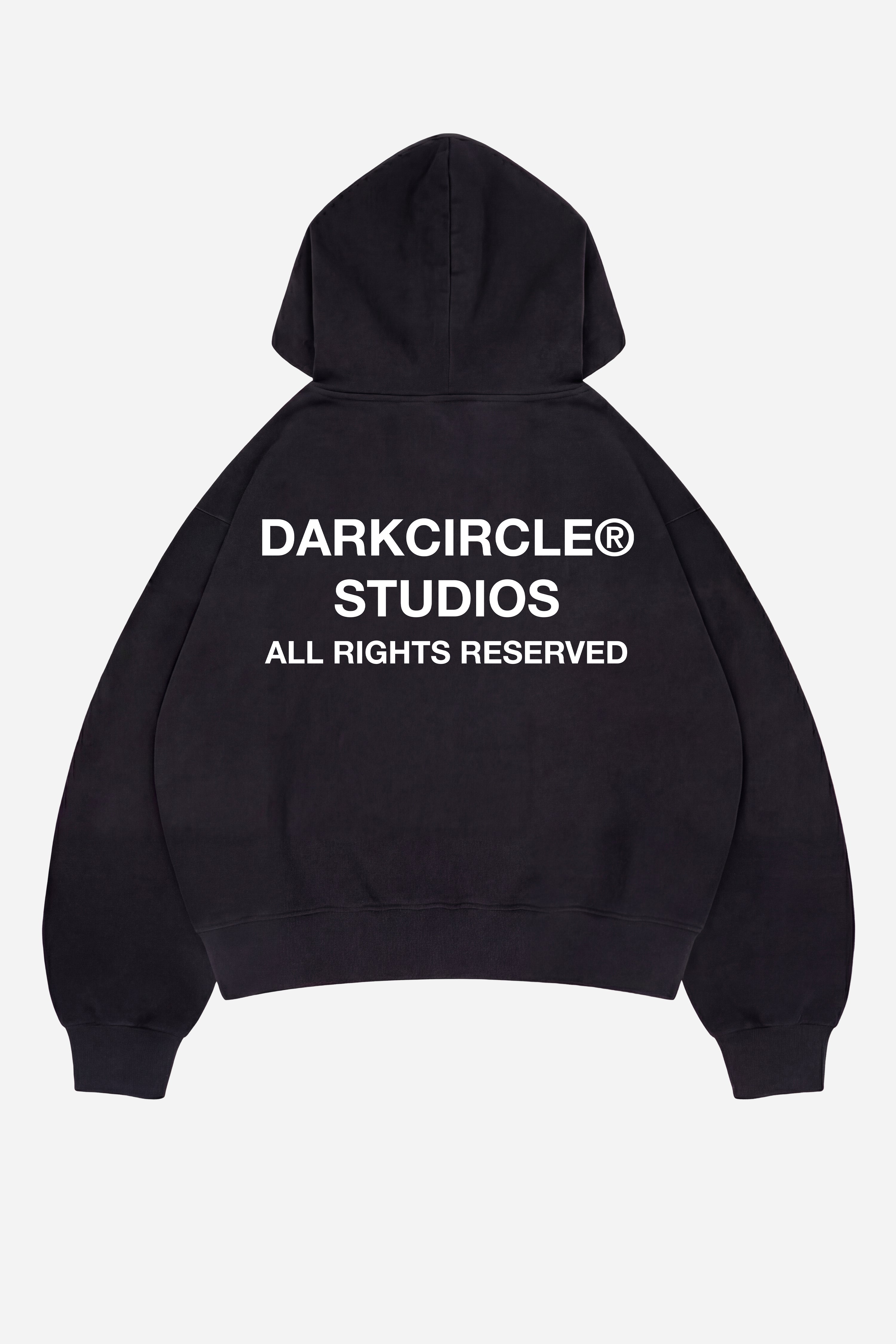 Studio Zip Hoodie V2 - Black – DARKCIRCLE®