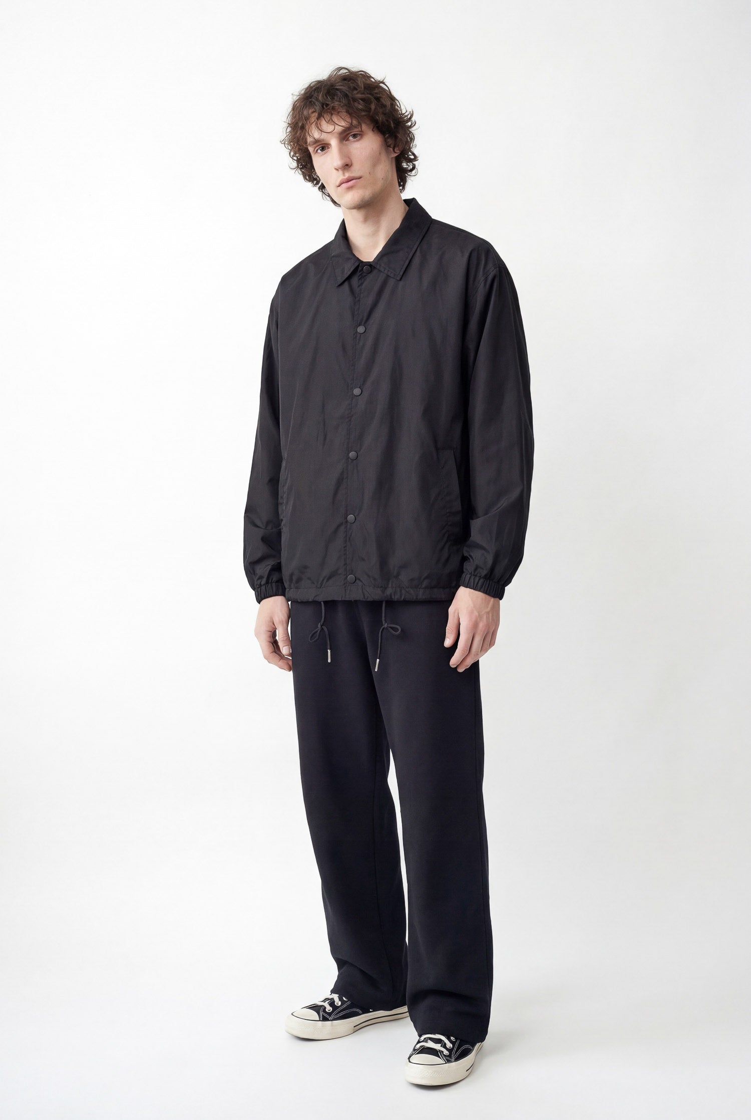 Studio Coach Jacket - Black – DARKCIRCLE® Studio Coach Jacket - Black – DARKCIRCLE®