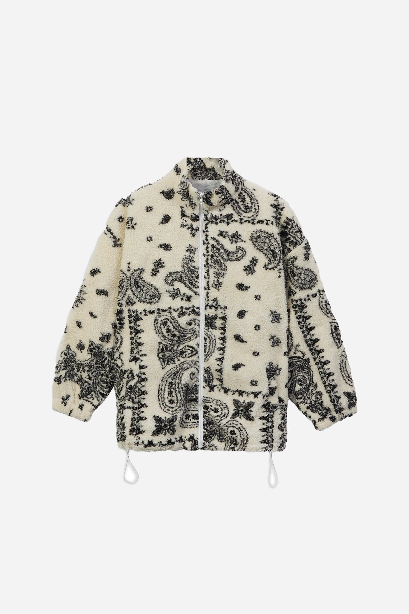 Paisley Sherpa Fleece - Ivory