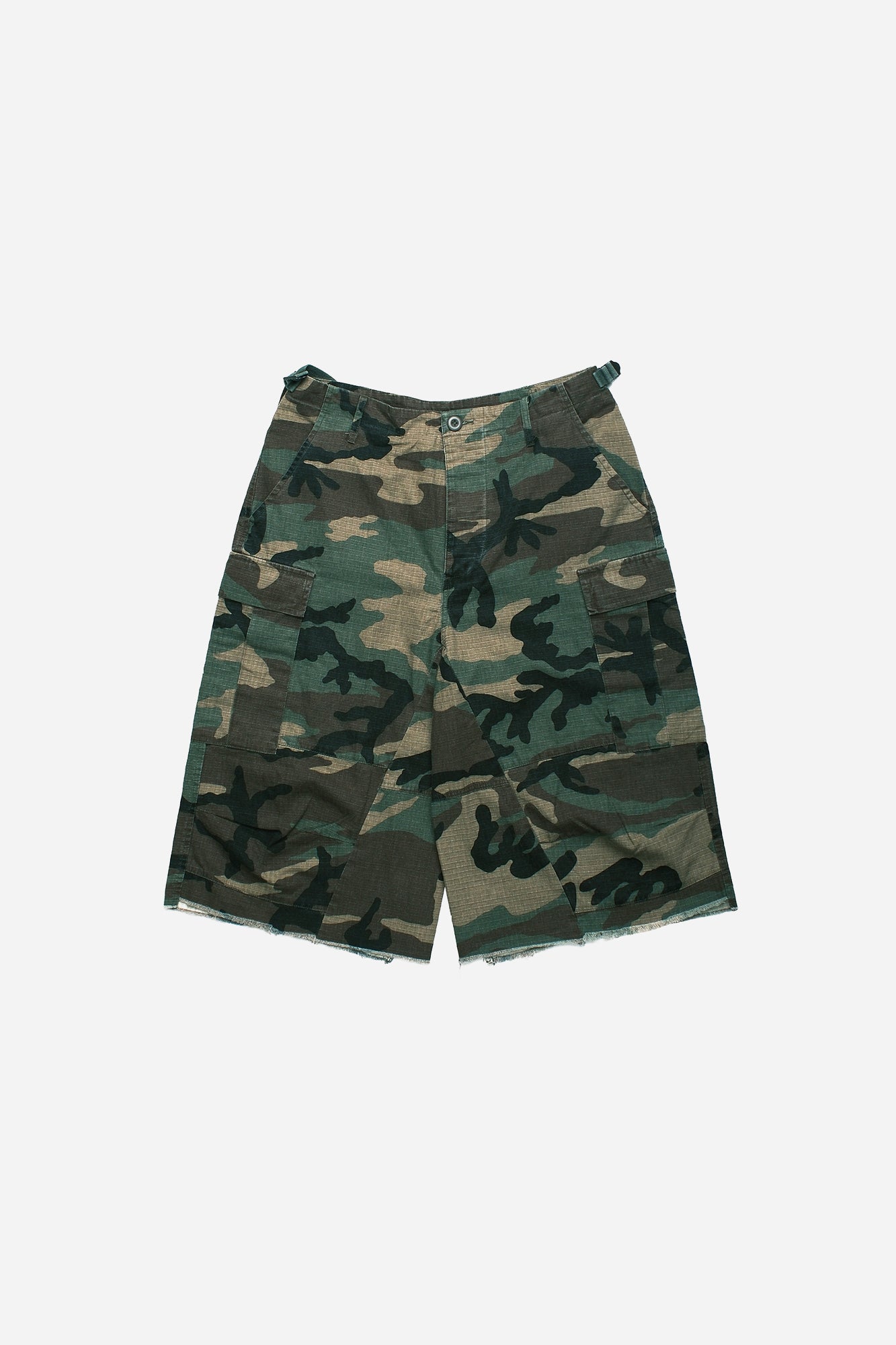 BDU Shorts - Woodland Camo (Washed)
