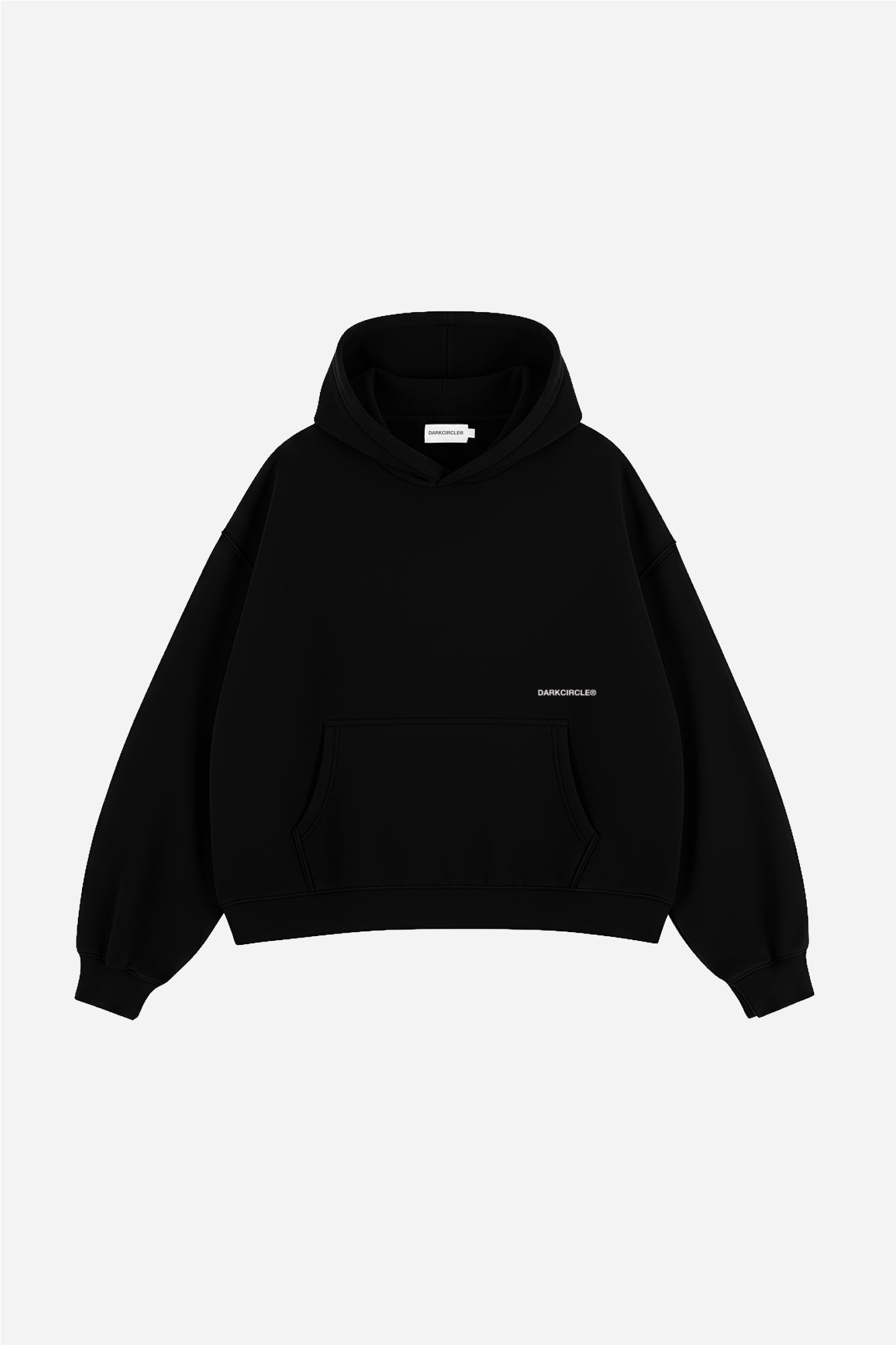 Complex cropped hoodie - Black