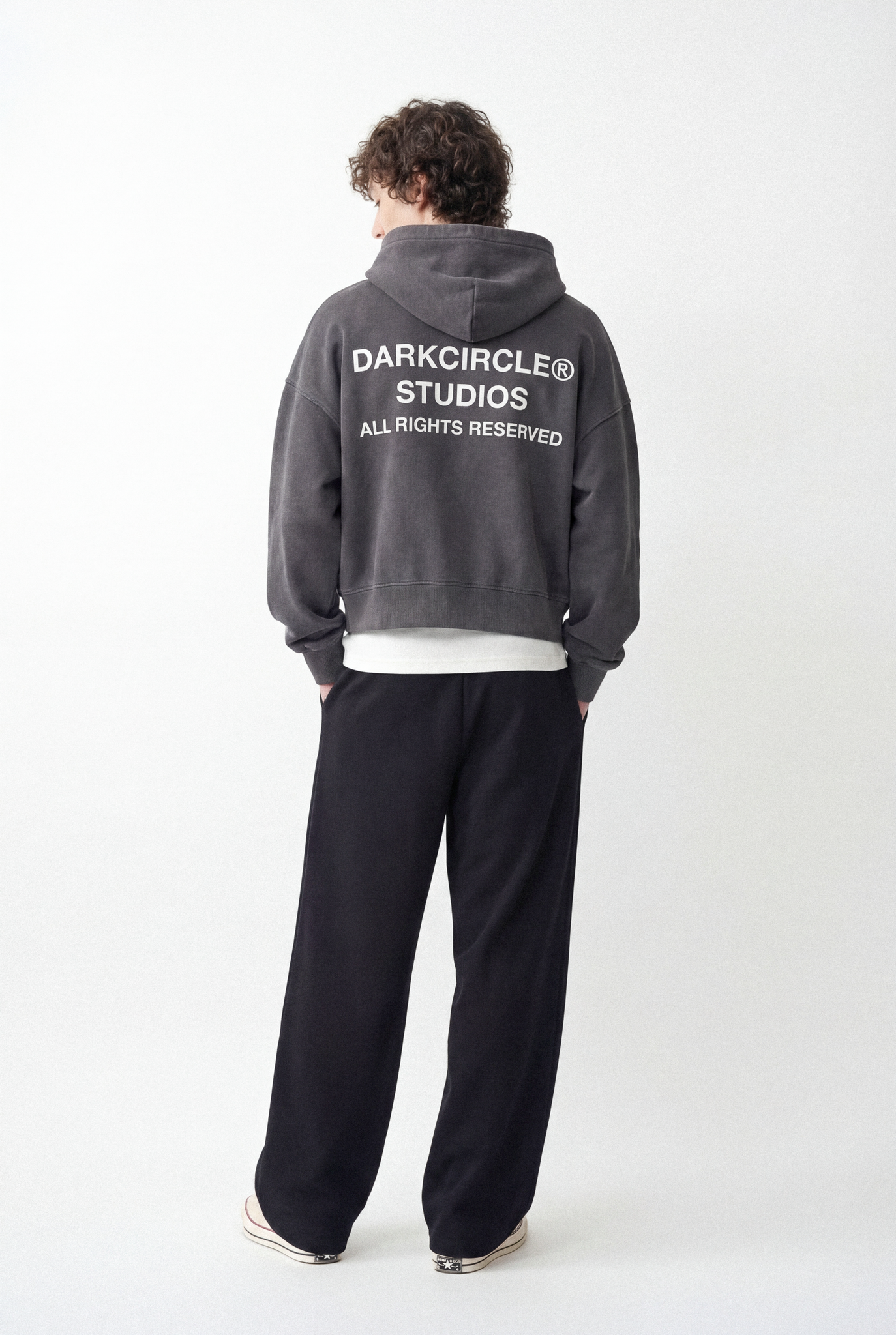 Studio Zip Hoodie V2 - Washed Charcoal – DARKCIRCLE®