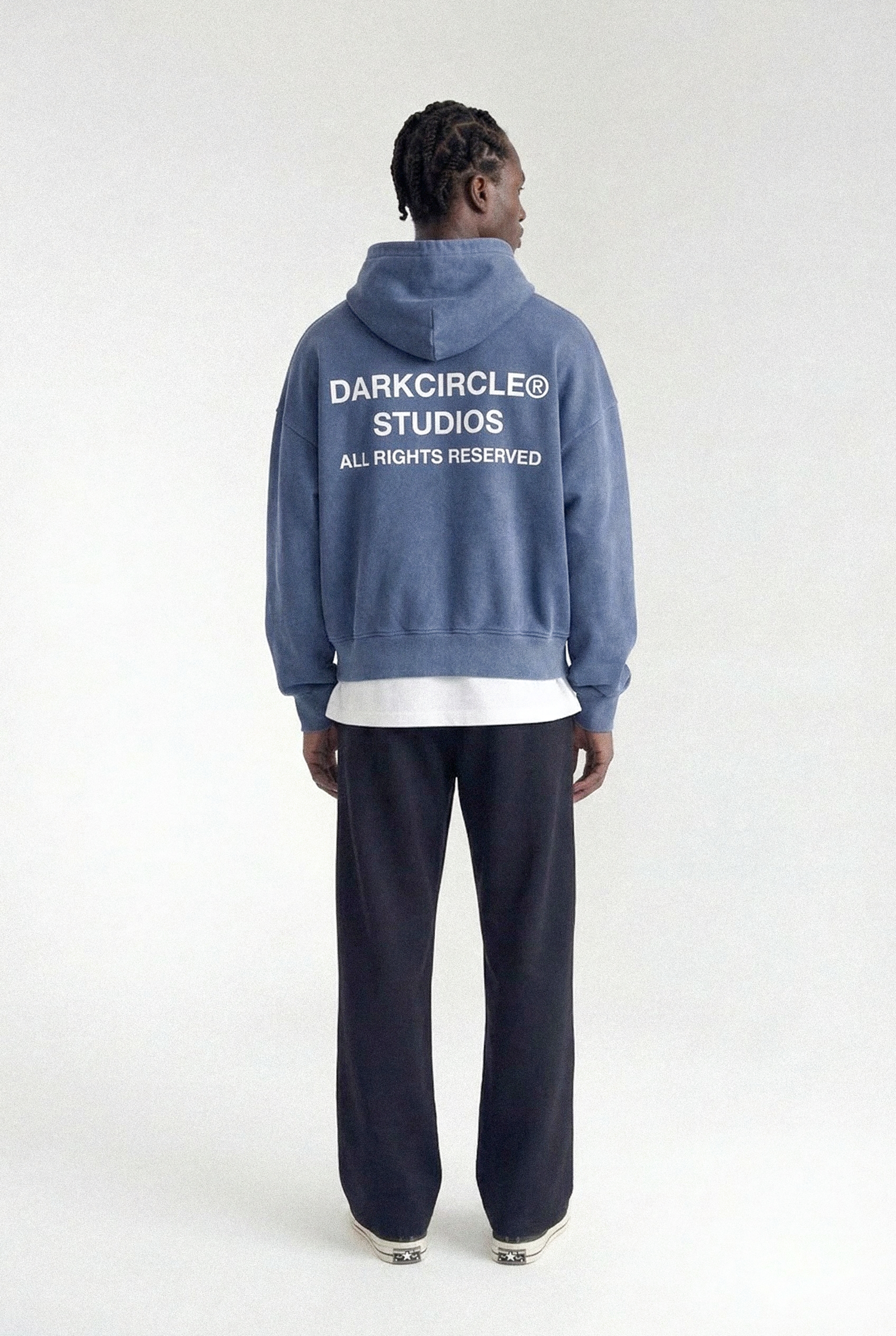 Studio Zip Hoodie V2 - Washed Petrol Blue – DARKCIRCLE®