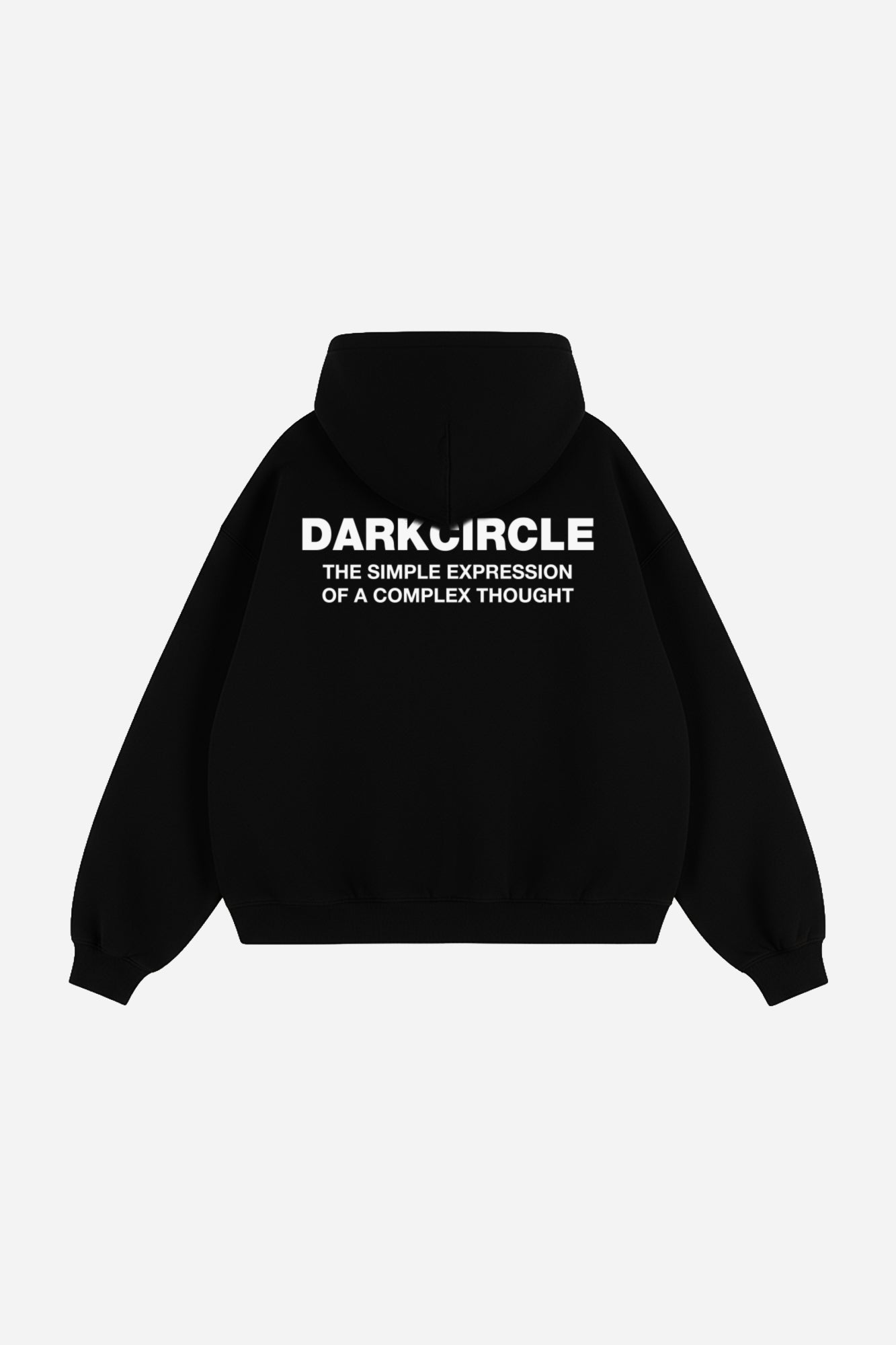 Complex cropped hoodie - Black