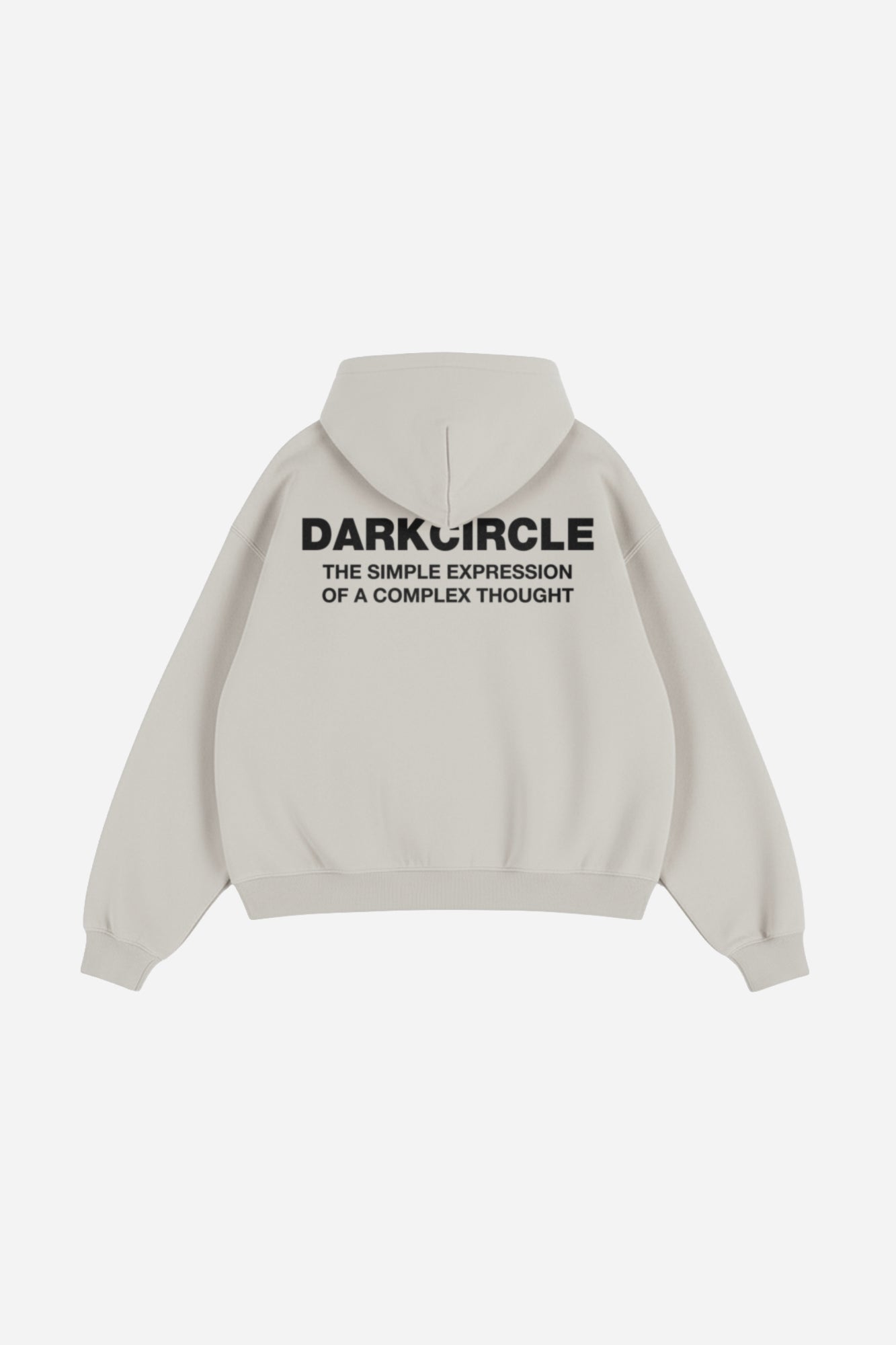Complex cropped hoodie - Stone