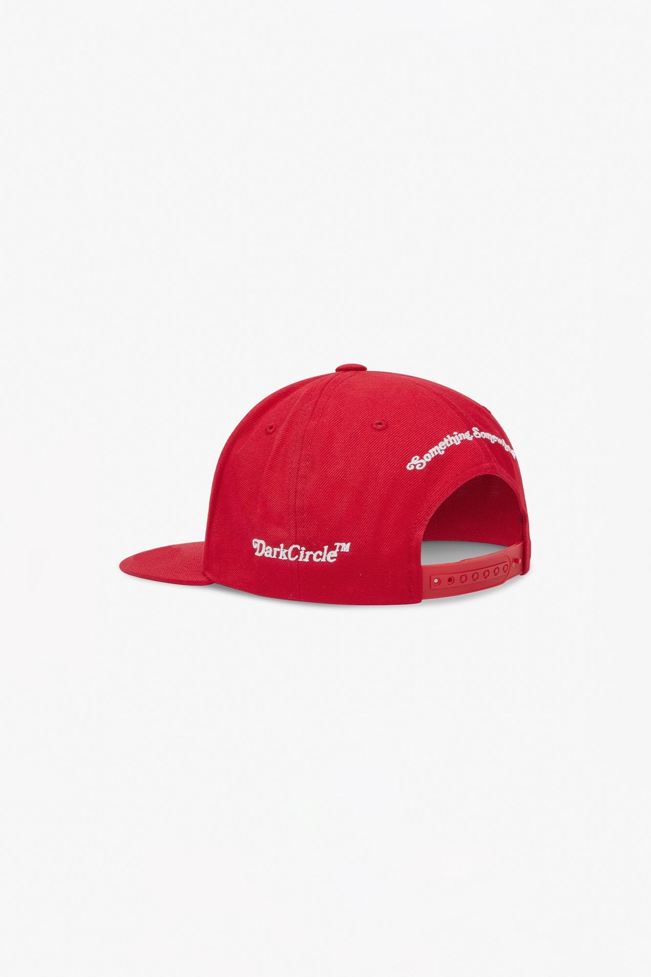 THE DC 6 PANEL SNAPBACK CAP RED Headwear Dark Circle Clothing 